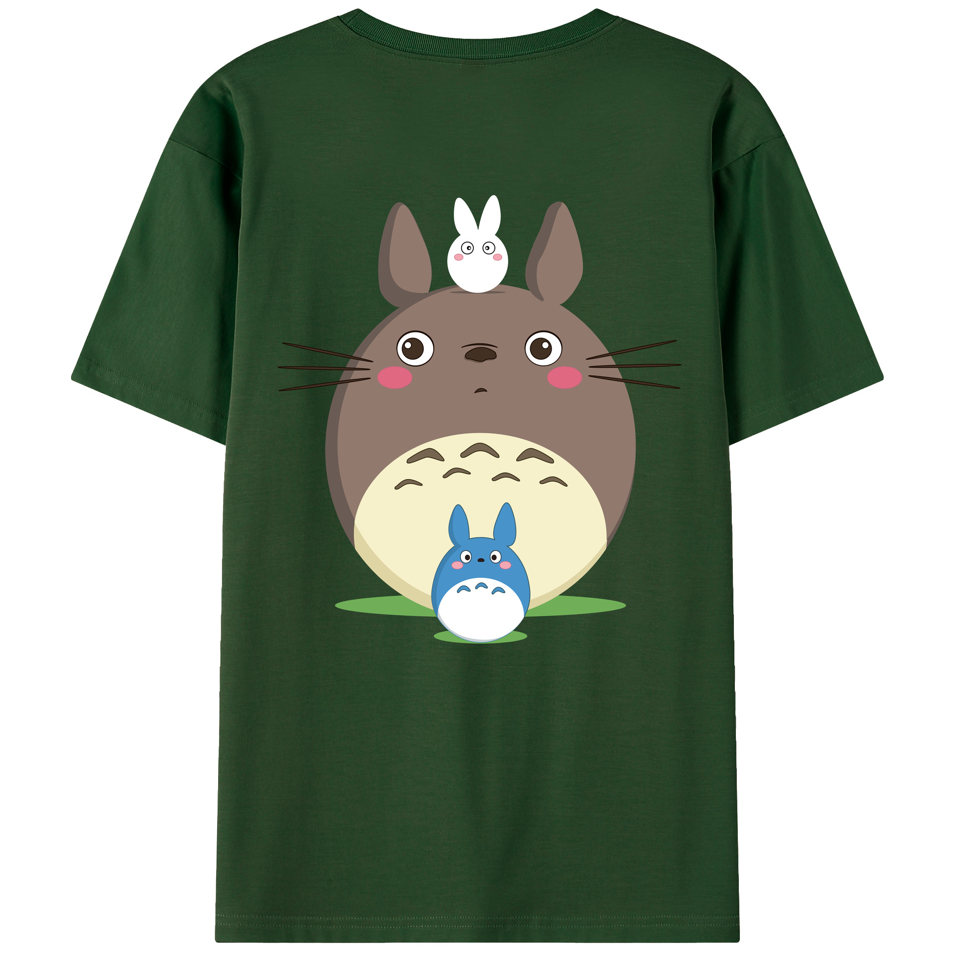 （画像用） となりのトトロ 草壁メイ 草壁サツキ My Neighbor Totoro Satsuki Kusakabe Mei Kusakabe 綿100％半袖Tシャツ（背面プリント）
